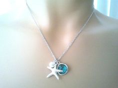 Starfish Pendant Necklace starfish charm lariat by LaLaCrystal, $22.00 Beachy Starfish Charm Jewelry For Gifts, Beachy Starfish Jewelry Gift, Starfish Charm Strand Jewelry Gift, Starfish Charm Strand Jewelry For Gift, Ocean-inspired Starfish Charm Necklace For Gift, Ocean-inspired Starfish Charm Necklace Gift, Beachy Starfish Necklace For Gift, Beachy Starfish Necklace Gift, Diy Wedding Gifts