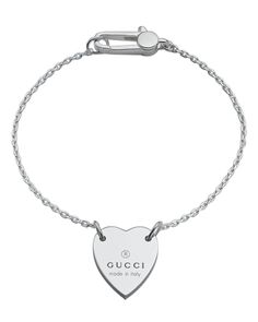 Gucci Sterling Silver Gucci Heart Chain Bracelet Gucci Silver Bracelet, Heart Chain Bracelet, Gucci Bracelet, Sterling Silver Heart Bracelet, Dr Shoes, Silver Heart Bracelet, Sterling Silver Heart Pendant, Heart Chain, Silver Heart Pendant