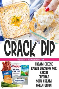 Dip Recipes Easy, Pot Luck, Football Food, Yummy Dips, Yummy Appetizers