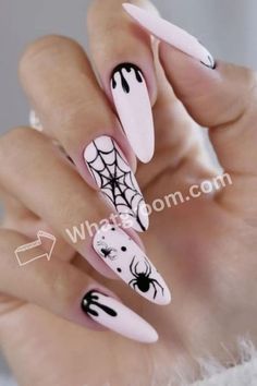 Get ready to spookify your nails with Halloween Nail Art! 🎃💅 Transform your fingertips into cute pumpkins, spooky ghosts, and eerie spiders. Mix bold colors like orange and black, and add fun stickers or decals for an extra festive touch. Show off your boo-tiful nails all October long! #HalloweenNails #SpookyMani #NailArtFun Spider Web Nails, Web Nails, Blood Nails, Magic Nails