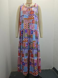 Women's Summer Boho Dress Sleeveless Floral Print Long Maxi Dress Holiday Dress Summer Dresses With Colorful Pattern, Summer Vacation Patchwork Maxi Dress, Summer Pink Patchwork Maxi Dress, Summer Patchwork Pink Maxi Dress, Pink Patchwork Maxi Dress For Summer, Casual Patchwork Sleeveless Dress For The Beach, Summer Vacation Sleeveless Patchwork Dress, Sleeveless Multicolor Print Vacation Dresses, Summer Vacation Sleeveless Dress With Patchwork