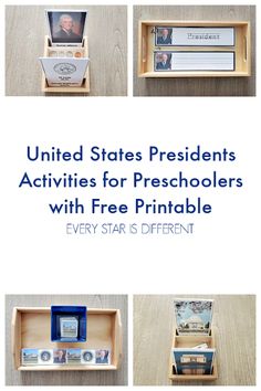 the presidents activities for preschoolers with free printables from every star is different