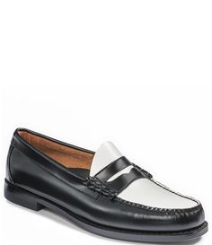 Shop for G.H. Bass Men's Larson Weejun Color Block Leather Loafers at Dillard's. Visit Dillard's to find clothing, accessories, shoes, cosmetics & more. The Style of Your Life. Classic White Semi-formal Loafers, Classic White Loafers For Business Casual, Bass Shoes, American Spirit, American Heroes, G H, Dillard's, Leather Loafers, Style Guides