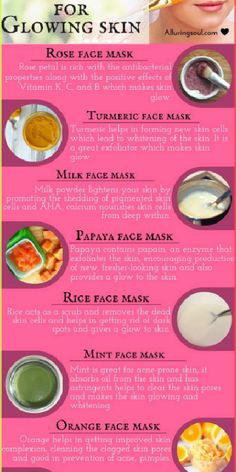 Get glowing skin by applying Banana, Turmeric, rose petal, sandalwood, tea water etc. Check out these simple and easy face pack for glowing skin Papaya Face Mask, Face Mask For Glowing Skin, Mask For Glowing Skin, Coffee Facial, Glowing Radiant Skin, Turmeric Face Mask, Rose Face Mask, Glowing Skin Mask, Homemade Lotion