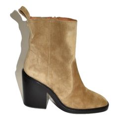 New! Tory Burch Block Heeled Ankle Bootie Alce Camel Tan Size 8.5 M Dd387 No Shoe Box/Bag New Without Box-Never Worn-Guaranteed Authenticity Chic Beige Heeled Boots With Suede Lining, Beige Suede Boots With Block Heel, Beige High Heel Boots With Suede Lining, Beige Suede Almond Toe Booties, Beige Suede Booties With Stacked Heel, Beige Suede Ankle Booties, Western Brown Ankle-high Booties, Tory Burch Shoes, Shoe Box