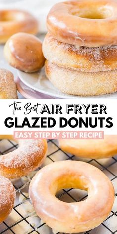 the best air fryer glazed donuts are easy to make and they're delicious