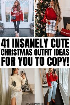 Cute Christmas Party Outfits, Christmas Dress Up, Cute Christmas Outfits