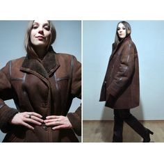 UNISEX SHEARLING Rust brown sheepskin patchwork jacket with brown leather details and brown shearling interior. This winter shearling jacket has classic design, suitable for men's as well as women's wardrobe. If you're looking for a warm vintage leather parka, sheepskin jacket or shearling coat in size Large, you just found it. :)  Sheepskin is, just like leather, wind-proof by nature and functions as a thermal insulation (naturally regulates the body temperature). Stay warm all winter long! * b Brown Shearling Fur Coat With Long Sleeves, Brown Shearling Fur Coat, Brown Shearling Outerwear For Fall, Brown Sheepskin Long Sleeve Outerwear, Brown Shearling Outerwear For Winter, Winter Brown Shearling Outerwear, Vintage Brown Leather Jacket For Winter, Vintage Brown Leather Jacket With Long Sleeves For Winter, Brown Sheepskin Leather Jacket For Cold Weather