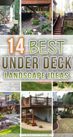 14 Best Under Deck Landscape Ideas for 2023 | Decor Home Ideas Under The Porch Ideas Under Decks, What To Do With Space Under Deck, Under High Deck Ideas, Back Deck Landscaping Ideas, Under Back Deck Ideas, Under Balcony Ideas Under Decks, Under Low Deck Ideas, Plants Under Deck, Backyard Deck Landscaping Ideas