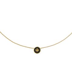 Directly from Tory Burch - Understated polish: The Kira Enameled Pendant Necklace transforms our signature logo into a lacquered charm on a delicate chain. Tory Burch Official Site. Classic Yellow Gold Jewelry With Logo, Classic Black Jewelry With Logo Charm, Yellow Gold Jewelry With Logo For Gift, Yellow Gold Jewelry With Logo As Gift, Classic Round Necklace With Logo Charm, Elegant Gold Jewelry With Logo, Classic Necklace With Logo Charm On Round Pendant, Classic Necklace With Logo Charm And Round Pendant, Classic Necklaces With Round Pendant And Logo Charm