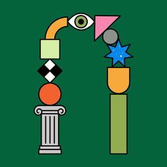 a green background with an image of a fire hydrant and stars on the top