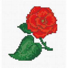 "Find the Luca-s Red Flower B019L Counted Cross Stitch Kit at Michaels. com. Luca-S is a leading brand of high quality stitchery, craft kits and offers a complete range of kits in different needlework techniques. Create this lovely picture with Luca-S counted cross stitch kit. It includes easy to follow stitching chart and detailed stitch diagrams. Kit contents:canvas(Aida 14/100), Anchor(8 colours), needle and instruction. Dimensions 8 x 9cm / 3, 15 x 3, 54in. Imported | Luca-s Red Flower Count Beautiful Cross Stitch Pattern, Embroidery Supplies, Counted Cross Stitch Kits, Stitch Kit, Cross Stitch Kits, Red Flower, Cross Stitch Kit, Craft Kits, Counted Cross Stitch