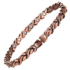 PRICES MAY VARY. [ Copper Bracelets for Women] This copper magnetic bracelet is made of 99.9% pure copper, 100% hypoallergenic, nickel free, lead free, and cadmium free. The bracelet has a brushed finish and protective coating for enhanced durability and anti-oxidation. [Magnetic Copper Bracelets for Women] 3500 Gauss rare earth magnets, reduce nervous. promote relaxation. containing powerful rare earth neodymium magnets. Each Neodymium Magnet has a strength of 3500 Gauss! [Adjustable Bracelet F Copper Bracelets, Insulin Pump, Magnetic Jewelry, Adjustable Jewelry, Rare Earth Magnets, Neodymium Magnets, Ankle Bracelet, Magnetic Bracelet, Copper Bracelet