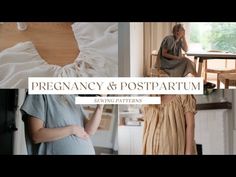 the pregnant woman is sitting in her bed