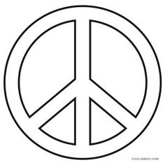 a black and white peace sign on a white background