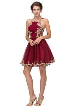 Homecoming Short Dress, Poofy Dress, Quinceñera Dresses, Halter Cocktail Dress, Quinceanera Ideas, Quinceanera Party, Maroon Dress