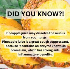 Food Poisoning Remedy Natural Treatments, Pineapple Benefits, Food Health Benefits, Health Heal, Home Health Remedies, Herbs For Health, Natural Health Tips, Health Knowledge, Healing Food