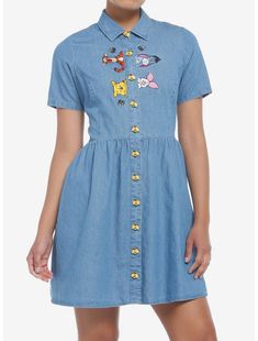 Disney Winnie The Pooh Friends Denim Dress Winnie The Pooh Pumpkin, Piglet And Eeyore, Cameo Dress, Disney Money, Pooh Dress, Winnie The Pooh Friends, Plus Size Fits, Disney Winnie The Pooh, Sweaters And Jeans