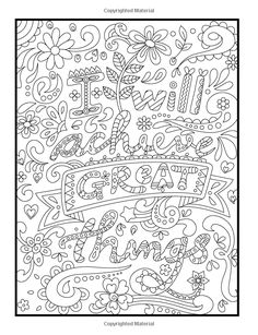 an adult coloring page with the words happy new year