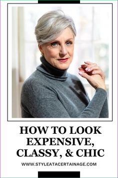 How to look expensive, classy and chic over 50. You don't have to break the bank to look effortlessly chic and stylish. Investing in classic wardrobe staples, having your clothes pressed and fitted, looking classy, chic, and expensive isn’t as difficult as you might think. Get started here! How To Start Your Wardrobe Over, Dresses Over 60 Classy, Women’s Timeless Fashion, How To Dress Classy Classic Style, Classic Clothes For Women Over 50, Women’s Style Over 50, Classic Style Over 50, Elegant Clothes For Women Classic Style, Classic Modern Outfits For Women