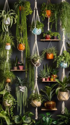 Elegant 25 House Plants Decoration Ideas for Your Bedroom Hanging Houseplants Ideas, House Plants In Bedroom, Bedroom With Lots Of Plants, Room Decor With Plants, Dark Plant House Aesthetic, Dark Room With Plants Aesthetic, Ladder With Plants, Dark Plant Aesthetic Room, Indoor Plant Room