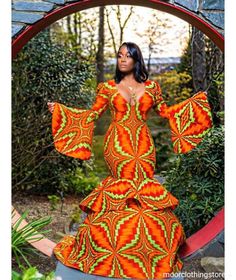 African Wedding Dress Ankara, Ankara Prom Dress, Prom Dress African, Ankara Maxi Dress