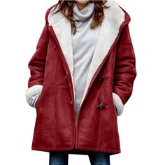 Season:Winter,Fall; Fabric:Polyester; Sleeve Length:Long Sleeve; Look After Me:Machine wash; Gender:Women's; Style:Casual; Elasticity:Micro-elastic; Occasion:Daily Wear,Vacation,Street,Going out; Outerwear Length:Regular; Placket:Single Breasted; Fit Type:Regular Fit; Function:Warm,Breathable; Pattern:Plain; Design:Pocket,Fleece Lined; Neckline:Hoodie; Outerwear Type:Teddy Coat,Fleece Jacket,Hoodie Jacket; Front page:FF; Listing Date:10/11/2024; Production mode:External procurement; Print Type:n Winter Hoodie For Cold Weather, Winter Hooded Jacket For Cold Weather, Winter Long Sleeve Hooded Jacket For Cold Weather, Fall Windproof Hooded Jacket For Cold Weather, Hooded Windproof Outerwear For Winter, Windproof Hooded Jacket For Cold Weather In Fall, Winter Windproof Hooded Jacket, Windproof Parka For Cold Weather In Fall, Winter Wear Hooded Jacket