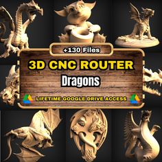 3d cnd router dragon's - screenshots for google drive access