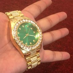 Brand New 1000% Authentic Men’s Technopave 14k Gold Plated Fully Icedout Luxury&Stylish Hiphop Lab Diamond Watch Really A Unique Piece Gold Plated Watch, Accessories Brand, Diamond Watch, Accessories Branding, New Man, Lab Diamonds, Accessories Watches, Unique Pieces, Hip Hop