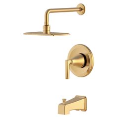 the brass shower faucet with hand shower head and handset is shown in this image