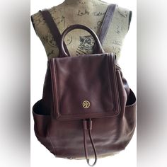 This Sweet Gorgeous Tory Burch Backpack Is Ready For New Home. She Is In Excellent Condition And Comes With Coa. Please Let Me Know If You Have Any Questions. Thank You For Shopping By Tory Burch Backpack, Flap Backpack, Tory Burch Bags, Tory Burch Bag, Gold Accents, Mint Condition, Tory Burch, New Home, Let Me