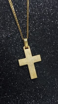 Gold Gross 14k. A Handmade Solid Gold Cross Pendant from 14k or 18k Gold. A unique jewelry ideal for baptism cross. Α jewel for a lifetime. Handmade in Greece in our laboratory in Sparta. -It can be personalized by engraning on the back side of the cross a name or a date- Details: Height33 mm Width:18 mm Weight:Approximately 8.2gr 14k - 9,2gr 18k Metal:14k Yellow Gold - 18k Yellow Gold Style:      Baptism Cross ❣️ For more  crosses take a look here      👉  https://www.etsy.com/shop/GiorgosJewel Yellow Gold Cross Necklace For First Communion, Yellow Gold Cross Charms For Baptism, Yellow Gold Cross Pendant For First Communion, Engraved Yellow Gold Crucifix Jewelry, Yellow Gold Cross Pendant Necklace For First Communion, Yellow Gold Cross For Baptism, Yellow Gold Crucifix Jewelry For First Communion, Yellow Gold Crucifix Necklace For Baptism, Yellow Gold Cross Pendant For Baptism