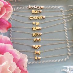 "Personalized Gifts, Anniversary, Gold Necklace, Couples Necklace, Christmas Gift, Birthday, best friend gift ♥Customize your own necklace with your favorite name, initials or numbers!! This delicate & adorable necklace is so light...make it your everyday staple.  Be creative.  Great alone or layered  ♥Makes the perfect gift for any occasion...engagement, shower, bachelorette, wedding, anniversary or birthday. The possibilities are endless! ♥HOW TO ORDER♥ 1.  CHOOSE THE NUMBER OF CHARACTERS YOU Gold Necklace Name, Birthday Best Friend, Couples Necklace, Archangel Metatron, Diamond Circle Pendant, Custom Charm Necklaces, Metatrons Cube, Name Necklace Gold, Necklace Name