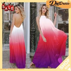 Sexy Chiffon Halter Backless Pleated Maxi Dress Sheer Chiffon Dress For Summer Evenings, Sheer Chiffon Summer Evening Dress, Sheer Chiffon Evening Dress For Summer, Sleeveless Chiffon Backless Dress For Summer, Summer Sleeveless Backless Dress In Chiffon, Multicolor Chiffon Party Dress, Chic Halter Neck Chiffon Beach Dress, Spring Chiffon Backless Dress, Backless Chiffon Maxi Dress For Night Out