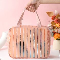 Hign-concerned Chemical : None Main Material : PVC Brand Name : ISKYBOB Multipurpose Transparent Toiletries Bag PVC Stripes Makeup Bag Large Capacity WaterproofBrand new high qualityMaterial: PVCColor: white, black, pink, Size: S: 26*12*6cm(10.24*4.72*2.36in); M: 20.5*14.5*6.5cm(8.07*5.71*2.56in); L:26*20*8cm(10.24*7.87*3.15in); Quantity: 1PC(bag only)Features: Transparent Toiletries Bag Package include: 1*Transparent Toiletries Bag(bag only)Note:1. Due to the light and monitors effect, colors may have lightly difference.2. Please allow slightly size errors due to manual measurement. Thank you for your understand!3. 1cm=0.39. WHAT ABOUT REFUND?   Fast refund,100% Money Back Guarantee. If your product is defective or doesnt work properly, let us know and well send you a replacement one. We Pvc Storage, Makeup Storage Bag, Cosmetic Bag Set, Travel Storage Bag, Waterproof Makeup, Travel Storage, Travel Toiletries, Toiletry Bag Travel, Bag Packaging