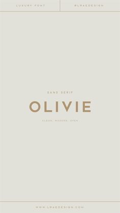 the cover for an album called ollivie, with gold lettering on white paper