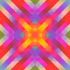 an abstract colorful background with squares and lines in the shape of a star or hexagon