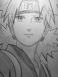 a drawing of naruta from the anime