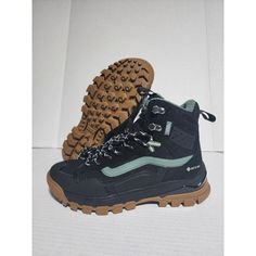 New Vans Ultrarange Exo Hi Gore-Tex Mte-3 Black Duck Green Men's Size 7.5 Wmms 9. [B] No Box Vans Black Hiking Boots For Streetwear, Low-top Black Sneakers For Winter Sports, Black Low-top Sneakers For Winter Sports, Vans Black High-top Boots, Black High-top Vans Boots, Vans Black Hiking Boots With Vibram Sole, Vans Black Outdoor Boots, Vans Black Boots With Round Toe, Black Vans Hiking Boots For Outdoor