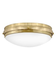 Foyer Oliver - Medium Flush Mount-Hinkley Lighting-HINKLEY-39053BBR-Flush MountsBright Brass-3-France and Son Post Lanterns, Bar Accessories Decor, Hinkley Lighting, Makeup Mirrors, Bathroom Wall Sconces, Outdoor Pendant, Led Flush Mount, Transitional Style, Glass Domes