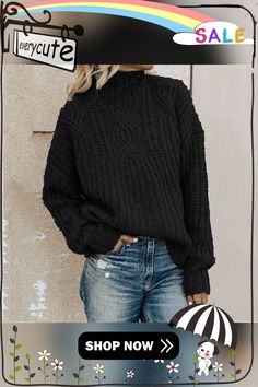 Turtleneck Twist Knit Top Pullover Knit Top, Customer Support, Sweaters For Women, Turtle Neck, Shop Now, Twist, Fast Delivery, Womens Tops, Knitting