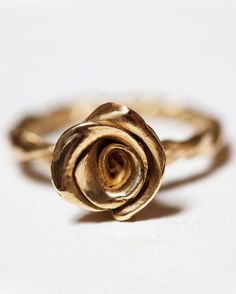 Gold Rose Ring, Gold Flower Ring, Rose Ring, Golden Rose, Flower Ring, A Rose, Ring Gold, Morganite, Diamond Wedding Bands