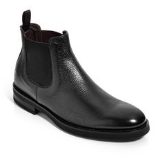 Deliciously supple deerskin makes this a comfortable and luxurious Chelsea boot you will never want to take off! Set on a round last for a comfortable fit, it also features a leather welt, leather heel stack and elastic side gore panels for easy access on and off. The textured rubber sole is Blake stitched for flexibility and durability. Wear with our Black Grain Belt. Leon Black, Deer Skin, Chelsea Boot, Leather Heels, Easy Access, Chelsea Boots, Rubber Sole, Chelsea, Grain