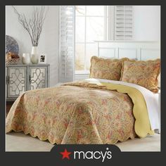 the bedspread has been made with many colors