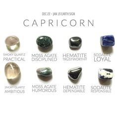 Zodiac Collection, Zodiac Stones, Astrological Signs, Capricorn Zodiac, Garnet Crystal, Gemstone Meanings, Crystal Therapy, Birthstone Colors