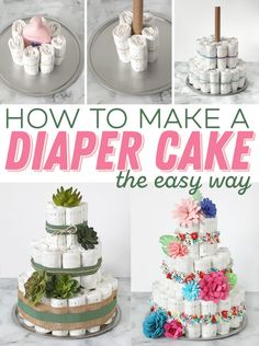 how to make a diaper cake the easy way