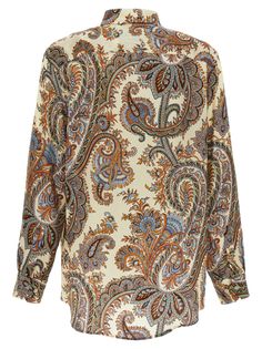 Paisley Shirt Etro Paisley, Italian Textiles, Paisley Shirt, Printed Silk Shirt, Cotton Poplin Shirt, Knitwear Cardigan, Engineered Garments, Silk Shirt, Luxury Fabrics