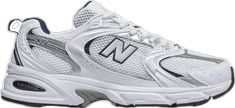 Casual White New Balance Running Shoes, Classic New Balance Running Shoes For Sports, Classic White Streetwear Running Shoes, Sporty White New Balance Running Shoes, Classic White Running Shoes For Streetwear, White New Balance Running Shoes For Jogging, Classic White Running Shoes For Jogging, Classic White Running Shoes, New Balance 530 White