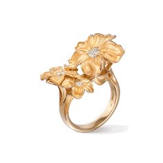 Carrera Y Carrera Jewelry - Emperatriz Maxi Ring | Manfredi Jewels Luxury Yellow Gold Flower Ring With Gemstone, Luxury Yellow Gold Flower Ring With Rose Cut Diamonds, Luxury Gold Flower Ring With Rose Cut Diamonds, Luxury Yellow Gold Flower Ring, Jewellery Design Sketches, Gemstone Art, Gold Ring Designs, Ladies Diamond Rings, Valentines Jewelry