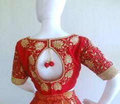 Custom fit pure raw silk blouse with zardosi embroidery Raw Silk Blouse, Zardosi Embroidery, Embroidery Blouses, Cotton Blouse Design, Raw Silk Lehenga, Pattu Saree Blouse Designs, Choli Blouse, Wedding Saree Blouse, Embroidery Online